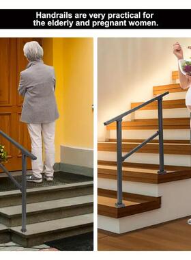 跨境厂家甲板扶外手锻楼梯PTG栏杆室内黑色铁阶用于室门把手台套