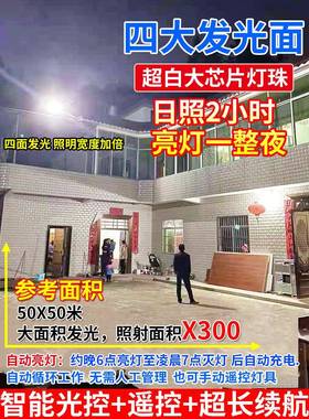 阳灯户外庭院灯四面家用室内新EER防水超亮太led款202能5农村投光