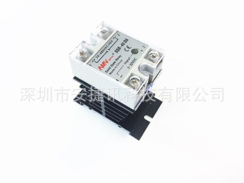 SSR-40DA40ADC3-32V到AC24-480VSSR固态继电器+固态散热片