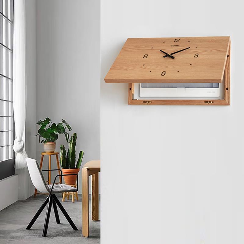 翻CB-GZ-09制尺寸 电表箱装饰画 画上盖定遮挡箱遮电箱的挂钟简带