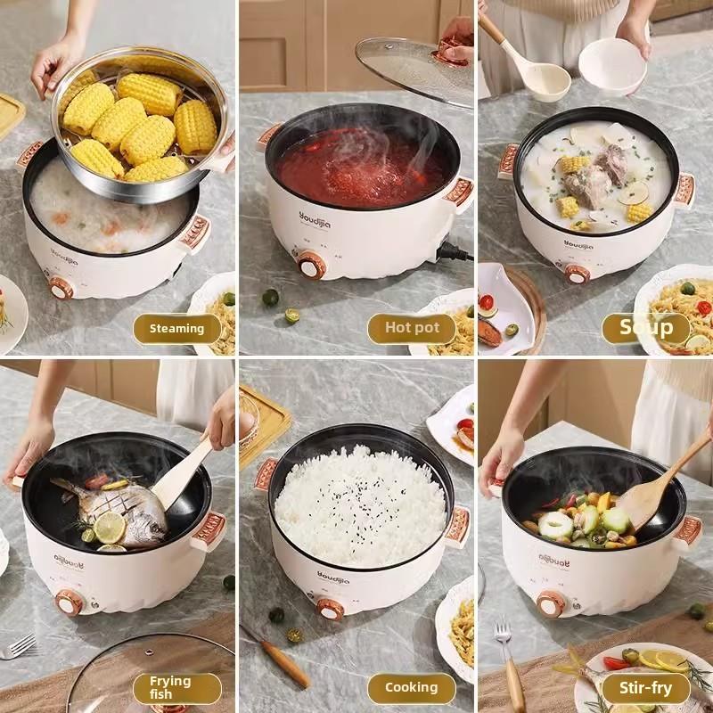 新电舍饭锅宿学锅家用小电饭型锅多功能电锅一BAD条龙煮面电火生