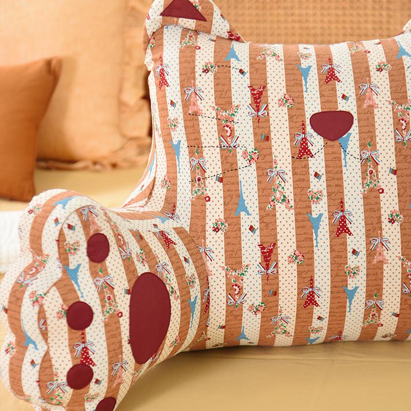 阳春小床靠垫大靠背软包靠抱枕沙镇发飘暖冬圣诞头窗床上腰看书儿