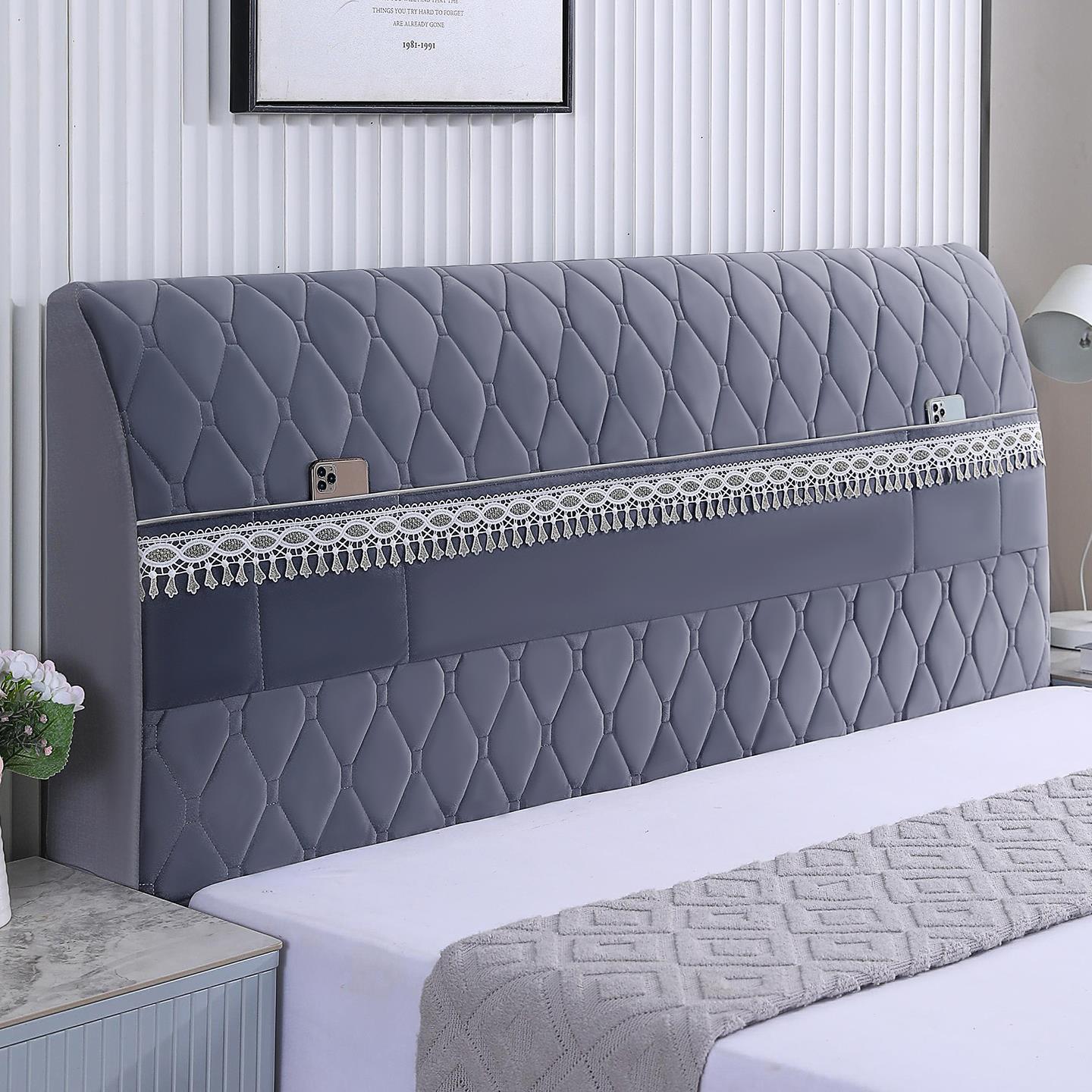 床套罩床头软包靠背包现代头简约防尘时全尚0034力保弹护