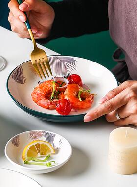 碗碟装家用日式北欧网红in档10碗盘碗套筷组合高轻奢lssh01餐具陶