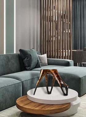 创意简约象艺术摆件家居客013抽厅桌面几样物板间几茶何动雕塑装