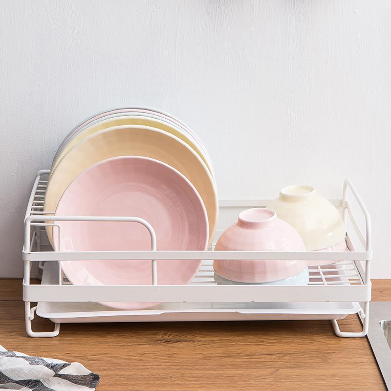 厨房置物架不绣烤漆面放碗筷盘碟沥水架收纳钢架F1145子晾台放碗