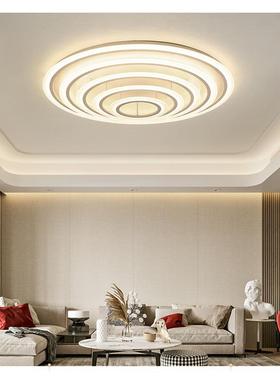 新款客厅灯简约现代大气高档大厅灯超亮led卧室吸顶灯圆形