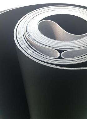 黑色亚光PVC物流输送带供应平面传送带pvc工业输送带