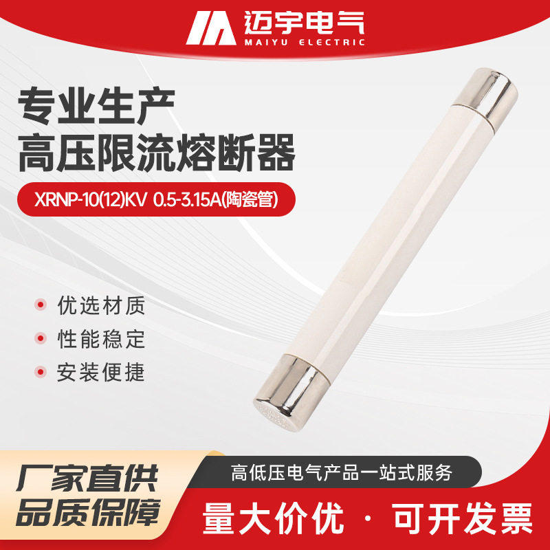 XRNP-10(12)KV0.5-3.15A陶瓷管高压分段能力限流熔断器保险管