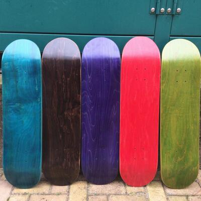 光板双翘滑板7.75/8.0寸染色加拿大枫木滑板弹性深脚窝板面多4色