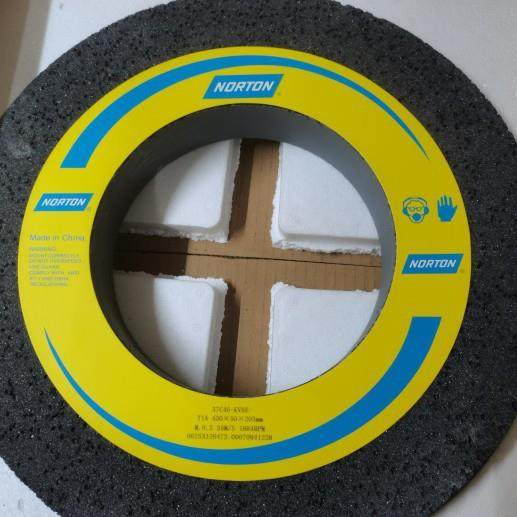 诺顿砂轮黑碳化硅黑色诺顿大气孔砂轮C46K405*50*203,磨胶棍铜铝