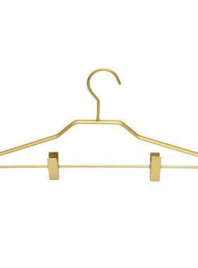 PK7J铝合金衣架成人夹子晒衣架太空铝干湿两用家用无痕收纳带裤夹