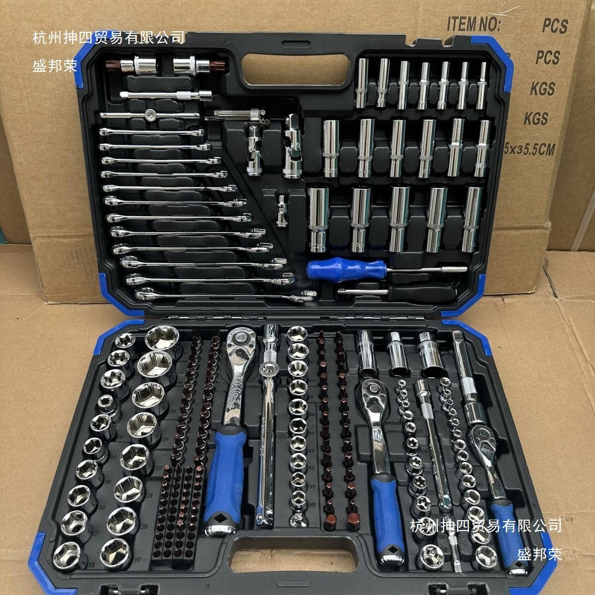 216件修车工具套装汽修维修汽车套筒扳手组套棘轮快速扳手组合