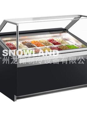 新款14盘风冷直角冰淇淋展示柜冰柜冷藏冷冻柜雪糕柜