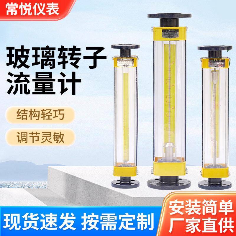 厂家供应LZB玻璃转子容积式流量计普通型防腐耐用气体液体测量