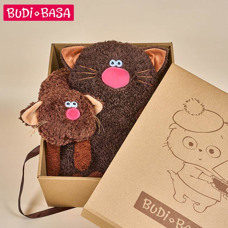 巴迪宝睡思咖啡猫颈枕靠枕礼盒可爱枕咪U型CCnp31-0便携旅行枕办