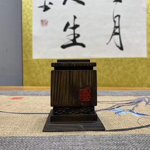 云台底座石头奇底座树摆放石盘托艺术创意QRF通用仿脂实木摆件托