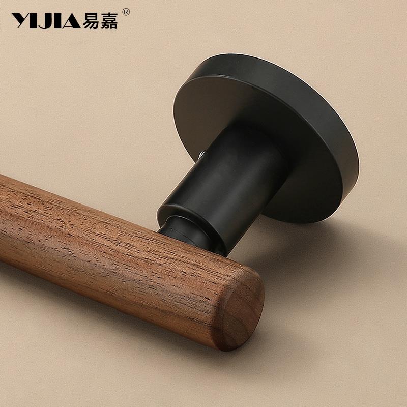 意内极简风室房门锁家用卧式室卫生间实门易嘉把手通用型木木门锁