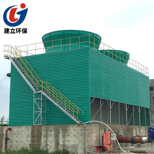 方形玻璃钢冷却塔 玻璃钢凉水塔 100T工业用节能封闭式冷却塔