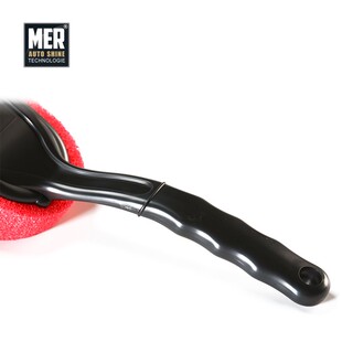 曼尼诺汽车轮胎上光刷子长柄多功能海绵专用打蜡上蜡洗车美容工具