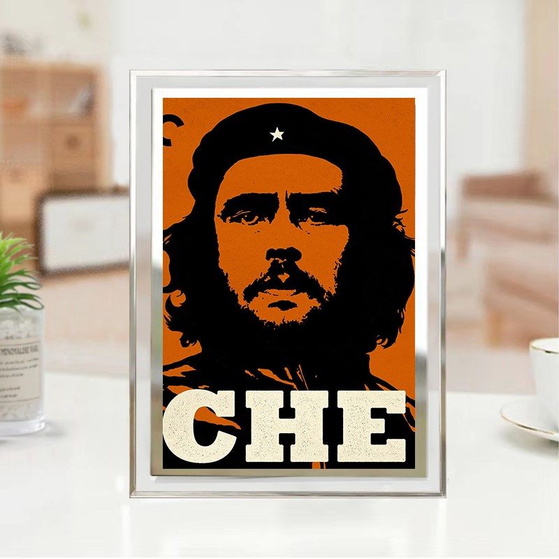 切格瓦拉相框古巴革命家卧室装饰画桌面摆件海报照片定制挂画