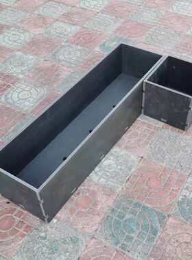 pvc耐晒防腐防潮花箱花槽花盆长方简约室户外白色木塑花篮内胆定