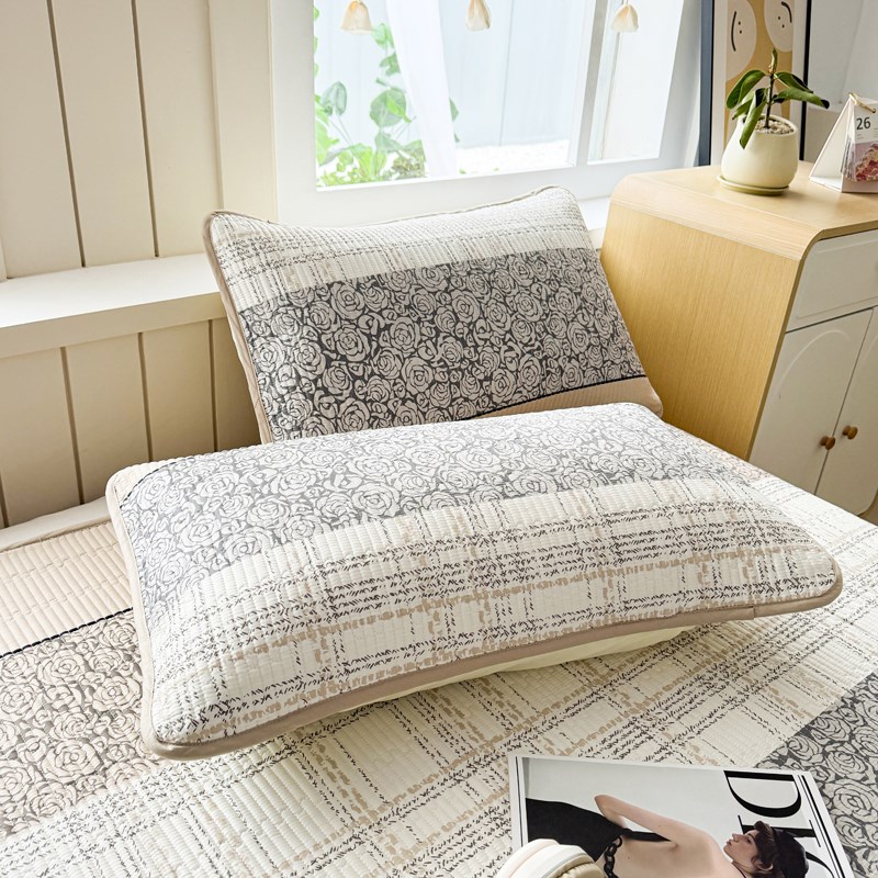 双面全棉床盖三件套加棉绗缝床单人学生宿舍软床垫子纯棉四季通用