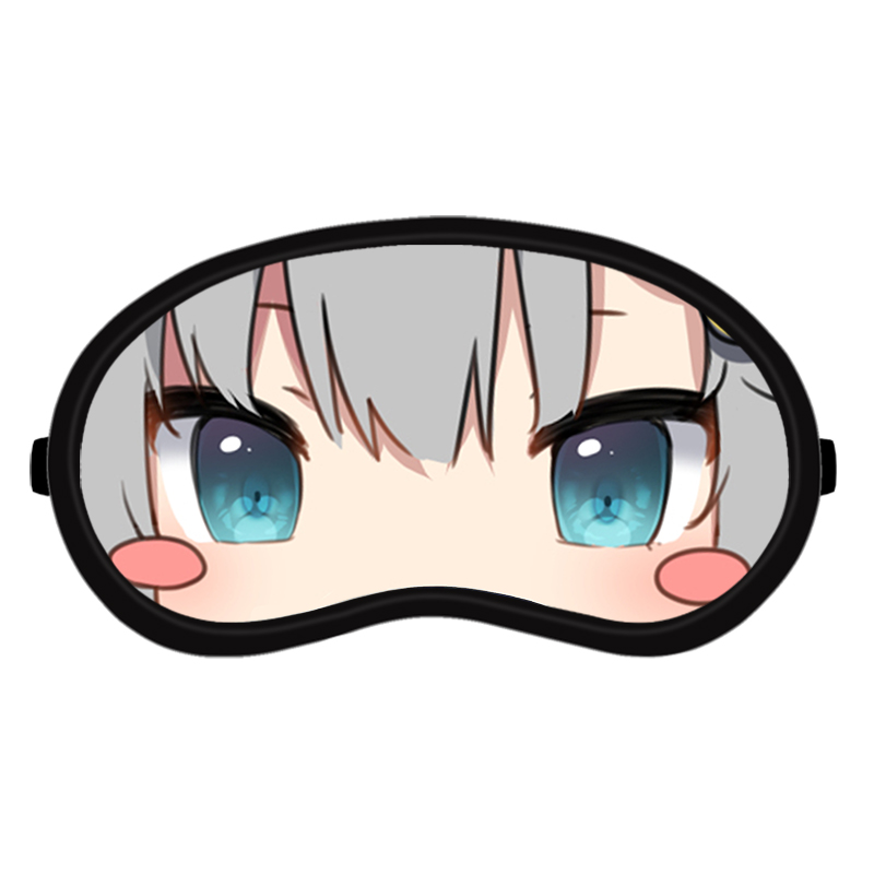 猫羽雫动漫周边猫娘可爱卡通女学生宿舍午睡遮光冰敷冷热两用眼罩