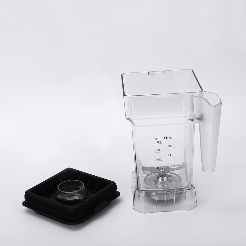 商用冰沙机带罩隔音沙冰破壁料理机搅拌机杯子连刀片带盖子子配件