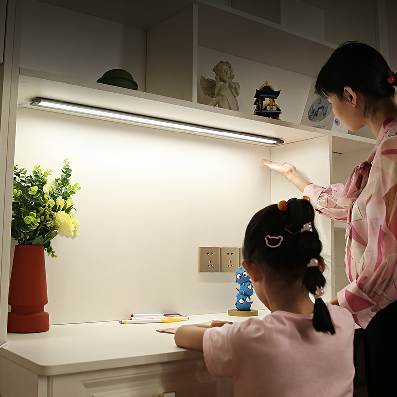 led台灯学习专用儿童护眼灯插电伴读手扫感应灯长条阅读书桌灯管