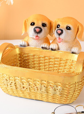 特大号狗狗钥匙收纳摆件大容量客厅茶几遥控器入户鞋柜进门口摆放