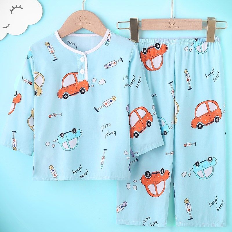 小孩衣服童装男孩休闲长裤功夫裤七分裤宽松防晒长袖上衣儿童夏季,童装/婴儿装/亲子装,家居服套装,淘宝优惠券,粉丝福利购,淘宝优惠卷