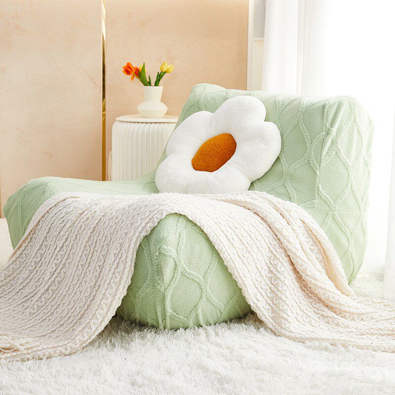 万能弹力毛毛虫懒人沙发套加厚沙发套子单人沙发套全包卡座防尘罩