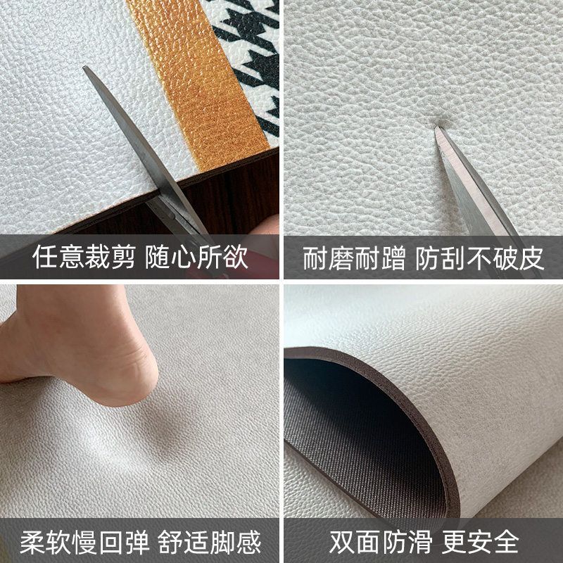 PVC 美式进门垫可擦免洗进户门厅脚垫子欧式入户地垫家用玄关地毯