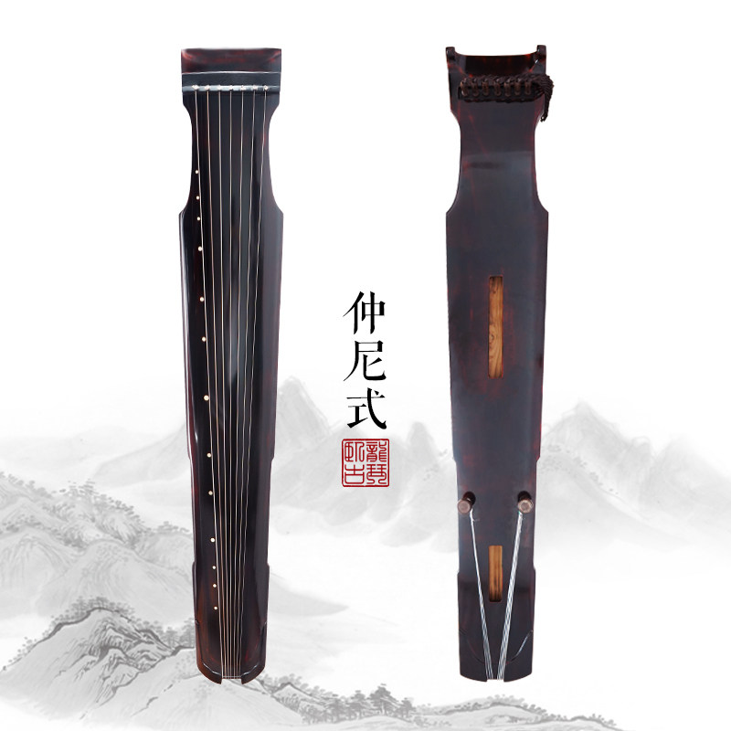 卧龙古琴混沌连珠仲尼伏羲蕉叶式练习类入门级老杉木纯手工初学者
