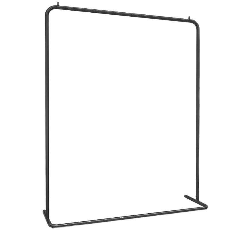 男女服装店落地式挂衣架陈列架高档哑光黑服装展示架网红货架新款