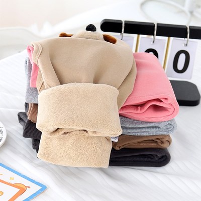 宝宝加绒裤子春秋冬季外穿男女婴儿开裆裤1一2岁婴幼儿童保暖卫裤