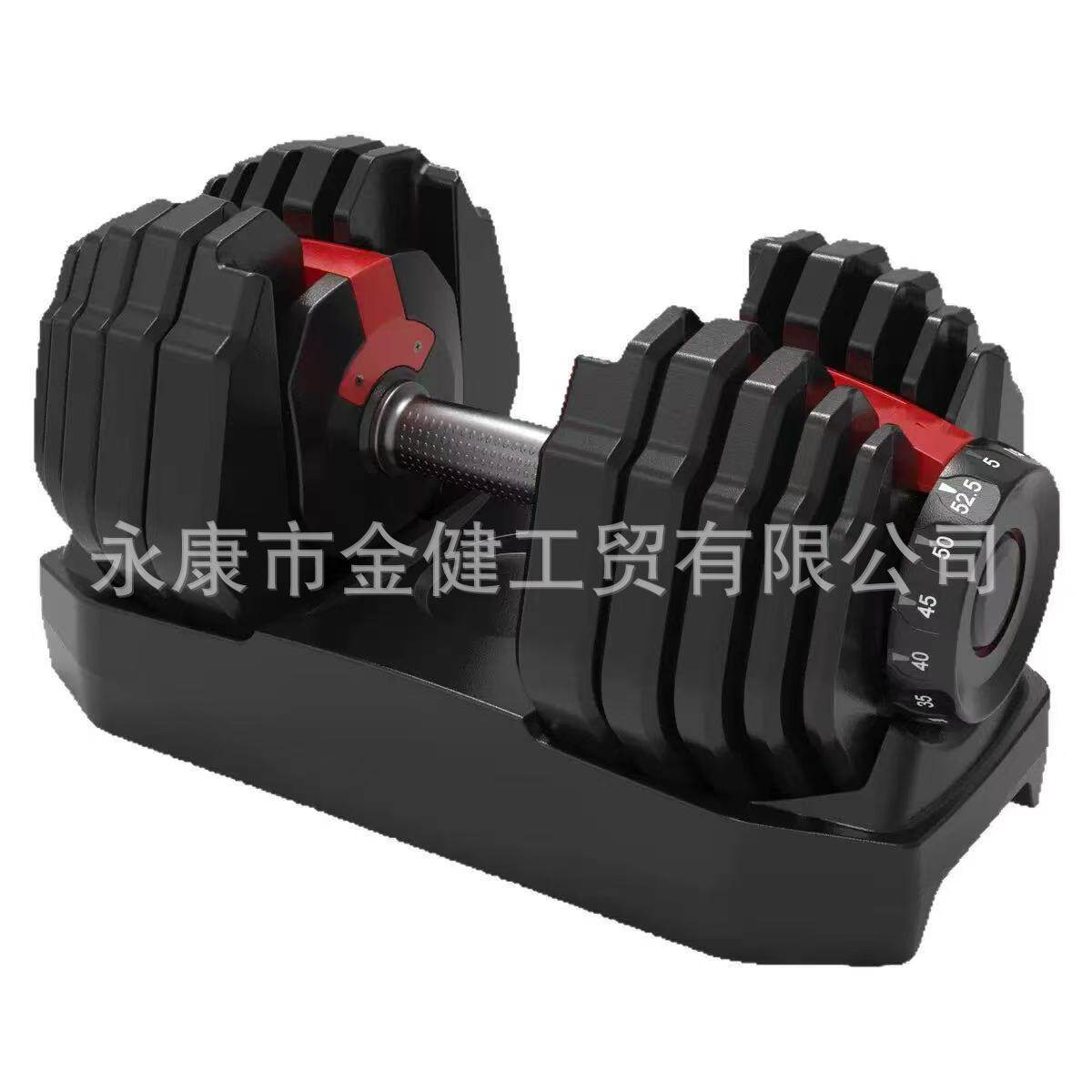 源头工厂跨境24公斤哑铃40公斤调节哑铃可调节哑铃40公斤包胶哑铃