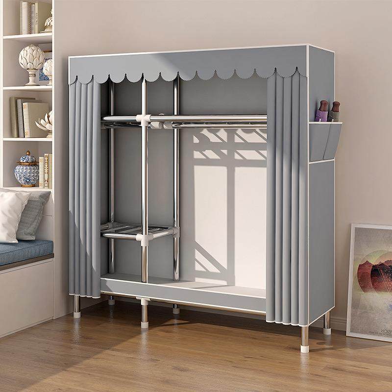 简易衣柜家用卧室出租房用布衣柜结实耐用组装全封闭拉链小型衣橱,农机/农具/农膜,其它农用工具,淘宝优惠券,粉丝福利购,淘宝优惠卷