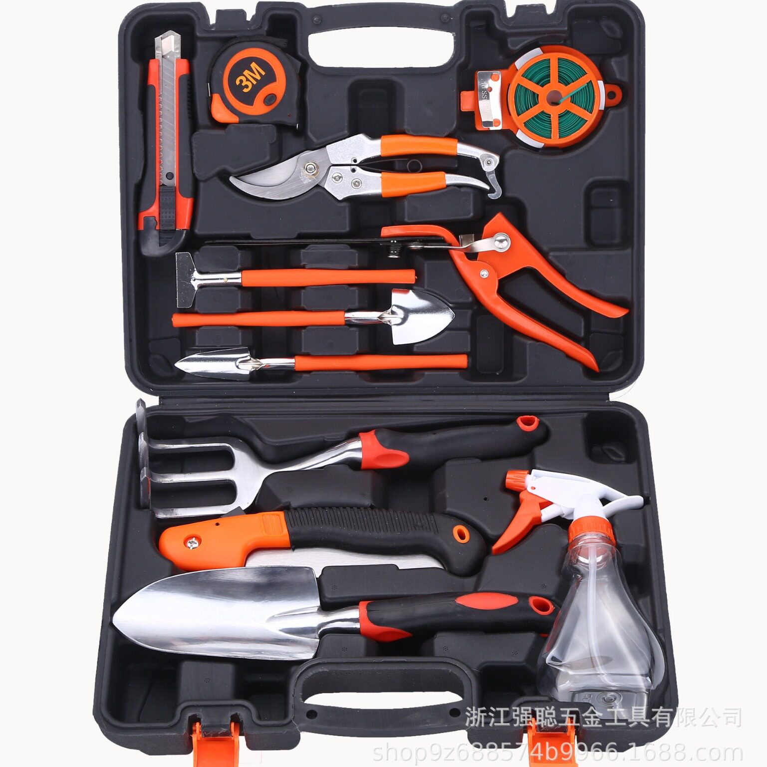 园林工具套装花园工具箱组合园艺工具园林剪刀园林铲枝剪套装盒装
