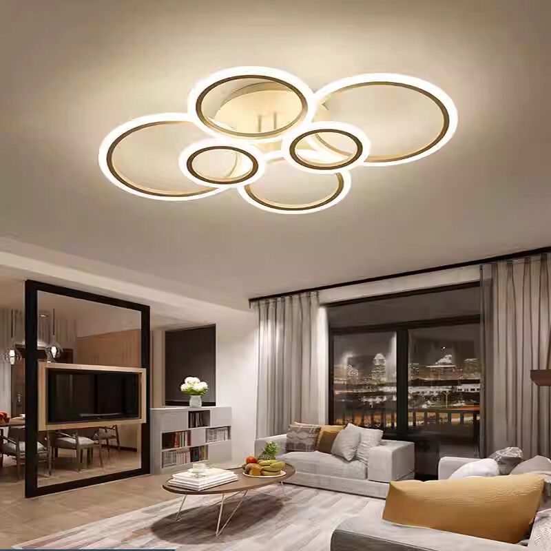 现代简约led吸顶灯客厅大灯家用高级感卧室大气圆形客厅灯