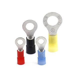 RVN圆鼻形冷压端子497配电箱铜子龙电线接头紫铜圆型尼绝缘接线端