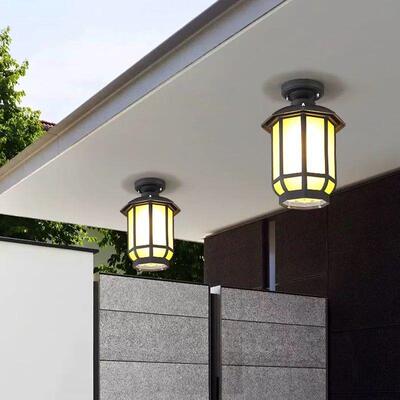 新中式户外走吊MFE灯屋檐吸顶灯仿古廊灯笼宫道灯凉过亭庭院复古