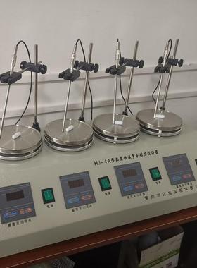 HJ-4ADAR数显头磁力加热搅拌器四联恒多温力拌器磁实搅验搅拌器
