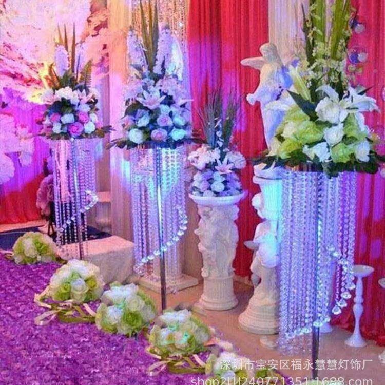 新款婚庆道具婚旋转路引摩天轮水花架节庆场景布2015置礼晶装饰托