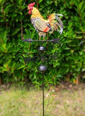 风格彩绘22331欧公风向标花插鸡洲乡村风格花园装饰