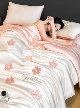 205爆26324水绣洗冰2丝夏被四件套-满款系列