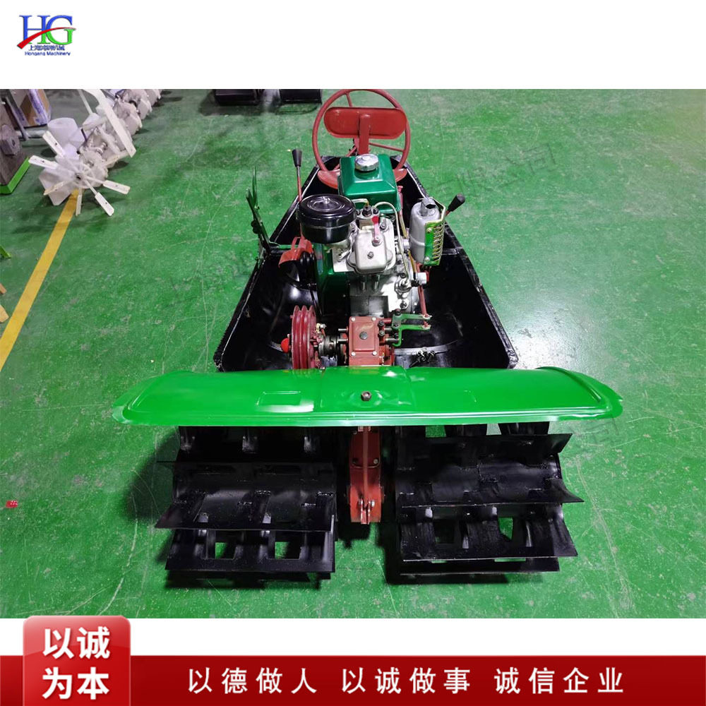 小型多用可调速机耕船山地平原