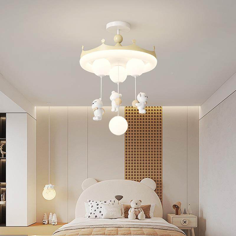 温卡通师全光谱馨护设计吊灯云朵眼奶200油风主卧室灯书房儿童房,家装灯饰光源,智能吊灯,淘宝优惠券,粉丝福利购,淘宝优惠卷