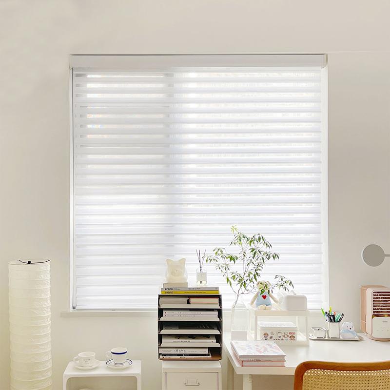 636格里拉帘卷柔纱卷帘百叶窗香遮拉光遮阳式办公室卧室客厅窗帘